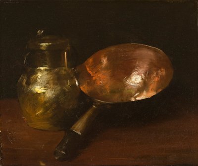 Stillleben in Kupfer, 1890-93 von William Merritt Chase